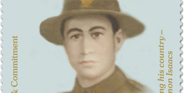 New Zealand Post's latest series of World War I commemorative stamps features Solomon Isaacs. Photo / Supplied