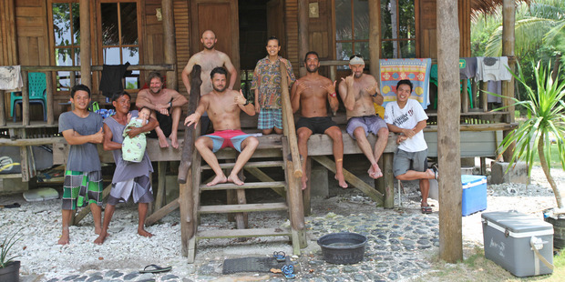 Ben Chapman-Smith on a surfing trip with friends in Indonesia. Photo / Ben Chapman-Smith