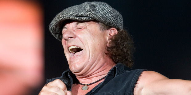AC/DC vocalist Brian Johnson. Photo / Mark Mitchell