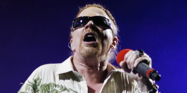 Guns N' Roses singer Axl Rose could be taking over as AC/DC's frontman. Photo / Greg Bowker