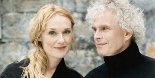 Magdalena Kozena and her partner, the conductor Sir Simon Rattle.