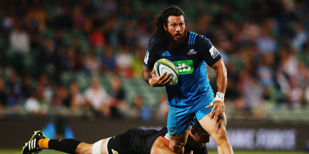 Rene Ranger led his Blues teammates out of the quagmire against the Jaguares. Photo / Getty Images