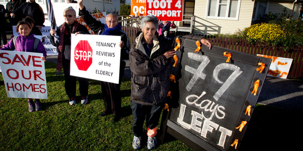 Ioela Rauti, who successfully resisted an eviction notice last year when her house was earmarked for redevelopment, will have a new landlord from today. Photo / Sarah Ivey