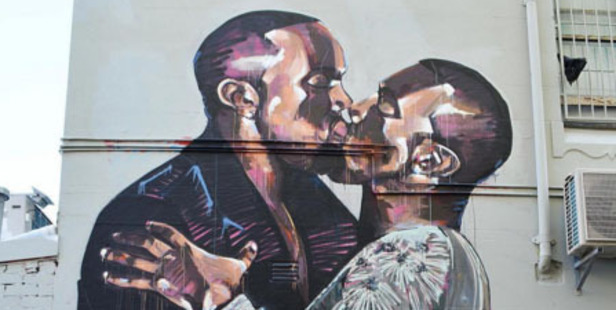 The mural painted on a wall in Sydney by artist Scott Marsh. Photo / Instagram (@scottie.marsh)