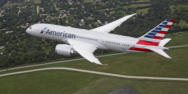 American Airlines Dreamliner 787.