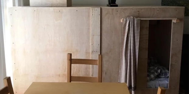 Peter Berkowitz moved into the box after he couldn't find affordable housing in San Francisco. Photo / Peter Berkowitz