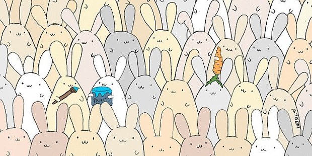 Time for an Easter egg hunt! Can you spot the egg? Photo / Dudolf Facebook