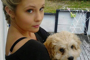 Chloe Fairweather and her 3-year-old cavoodle, Harvey. Photo / Supplied