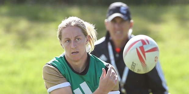 Bay of Plenty's Kelly Brazier at the NZ women's sevens team training at Blake Park yesterday. Photo / John Borren