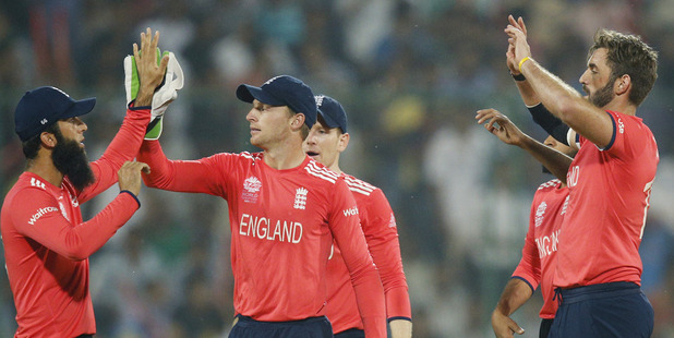 England restricted New Zealand late in their innings which proved crucial. Photo / AP