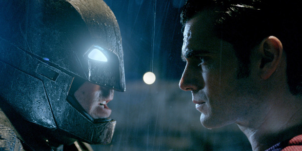 Clash of the titans: Ben Affleck as Batman and Henry Cavill as Superman. Photo / Warner Bros