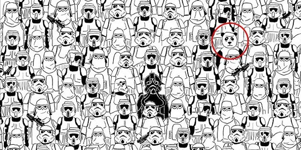 There's the panda! Photo / Oneste / Reddit