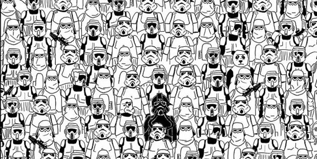Can you spot the panda? Photo / Oneste / Reddit