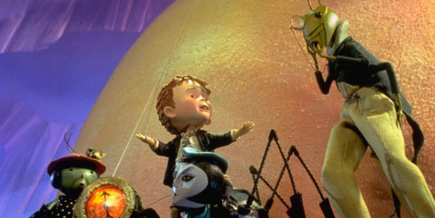 A scene from James and The Giant Peach.