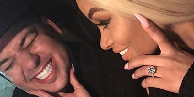 Rob Kardashian and Blac Chyna just got engaged. Photo / Instagram