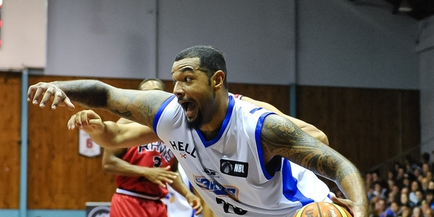 B. J. Anthony playing for the Wellington Saints. Photo / Photosport