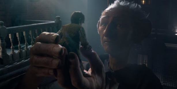 A scene from the upcoming movie, The BFG.