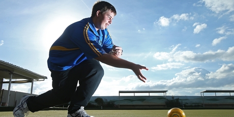 New Zealand under-21 Kittyhawks singles title winner Stefan McCartain practises at the Gate Pa club. Photo/John Borren