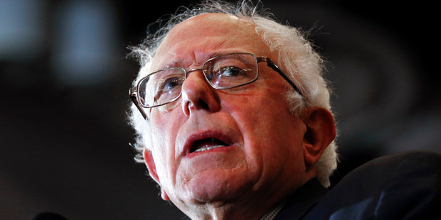 Democratic presidential candidate Senator Bernie Sanders. Photo / AP