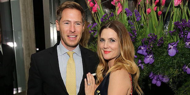 Actress Drew Barrymore and husband Will Kopelman. Photo / Getty Images