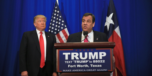 Chris Christie insists he wasn't taken "hostage" by Donald Trump. Photo / Getty Images