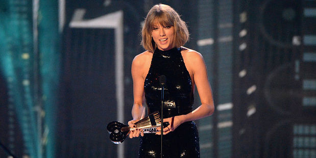 Singer Taylor Swift accepts the Best Tour award onstage at the iHeartRadio Music Awards. Photo / Getty Images