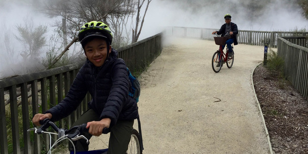 Bikes in Rotorua.