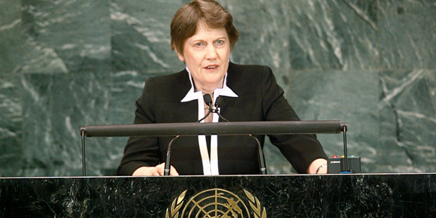 Clark's campaign hashtag is #Helen4SG and her campaign Twitter account is @Helen4SG. Photo / United Nations