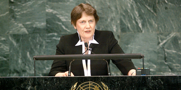 Helen Clark will be laying low in New York this week preparing for her crucial appearance at the UNGA early Friday about her bid to run the show. Photo / United Nations