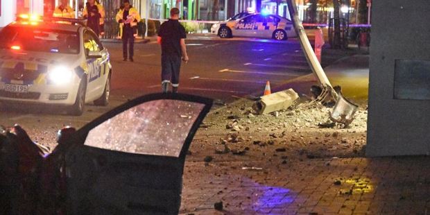 The scene the accident in Masterton in which two teenagers died. Photo / Supplied