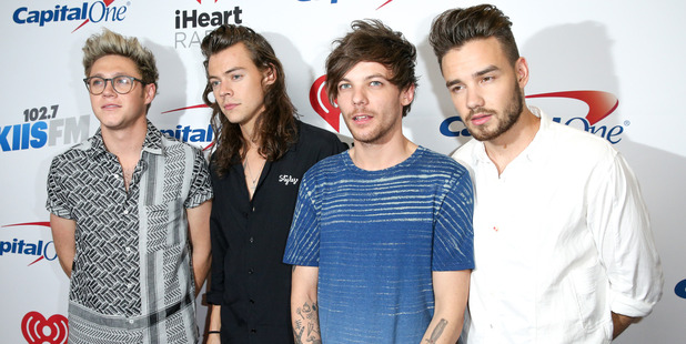 Niall Horan, Harry Styles, Louis Tomlinson and Liam Payne of One Direction. Photo / AP.