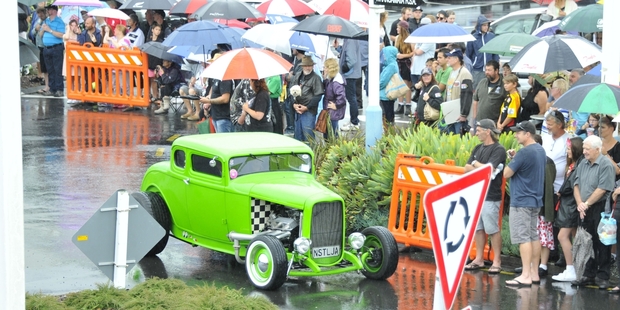 Rain didn't deter thousands from turning out. Photo / Lesley Staniland