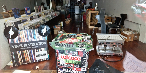 Growing demand for records has resulted in a Tauranga downtown shop getting ready for opening later this month. Photo / Andrew Warner