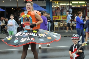 Stacey Riddick and her son Zavier, 4, were a hit with the crowds. Photo / Lesley Staniland