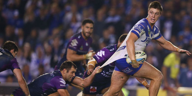 Shaun Lane in action for the Bulldogs. Photo / Getty
