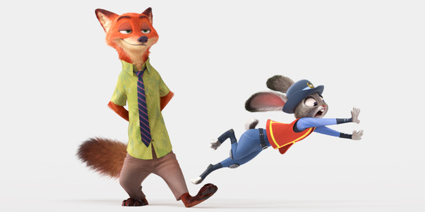In the film, a rookie bunny cop and a cynical con artist fox must work together to uncover a conspiracy. Photo supplied / Disney