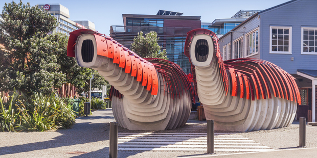 Wellington spent NZ$375,000 on these 'lobster loos'. Photo / Supplied