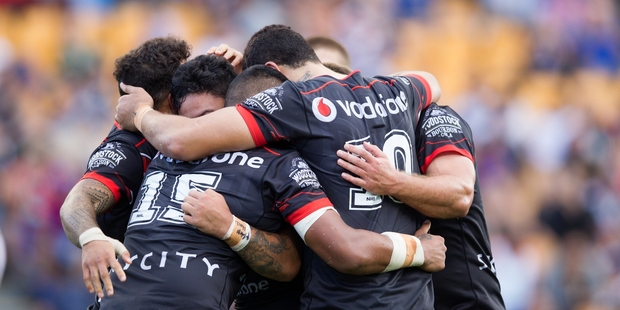 Vodafone NZ Warriors. Photo / Nick Reed.