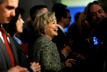 Democratic presidential candidate Hillary Clinton at the Pennsylvania AFL-CIO Convention in Philadelphia. Photo / AP