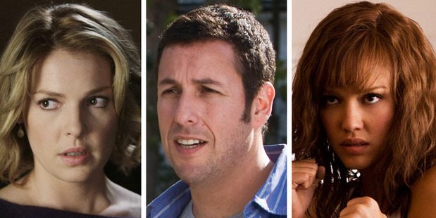 Katherine Heigl, Adam Sandler and Jessica Alba are among some of the worst reviewed actos in Hollywood.