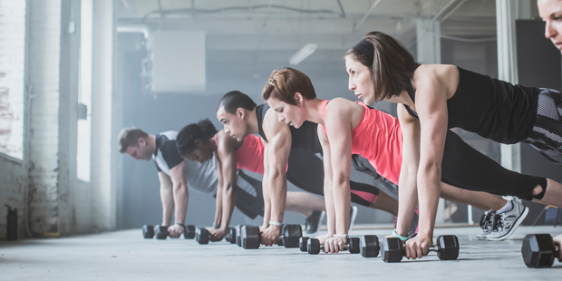 How clean are the free weights you use at the gym? Photo / Getty