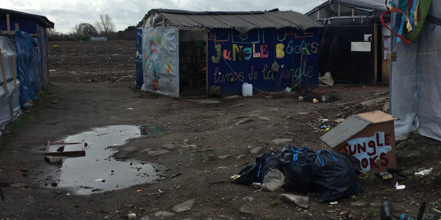 The remnants of the 'Jungle' refugee camp in Calais, France. Photo / Supplied