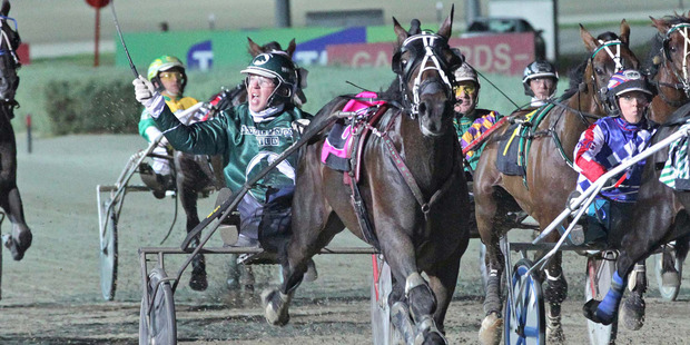 Dickie has more reason than most to look forward to the Rowe Cup meeting next week, with stable star Speeding Spur set to resume his rivalry with Monbet. Photo / Stuart McCormick