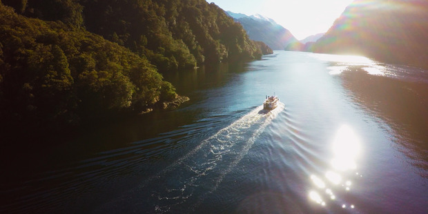The first episode has plenty of aerial shots set to Sweeping Music for Breathtaking Scenery Volumes I-VI. Photo / Supplied