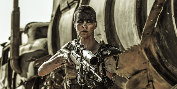 The movie Mad Max: Fury Road starring Charlize Theron passes the Bechdel test.