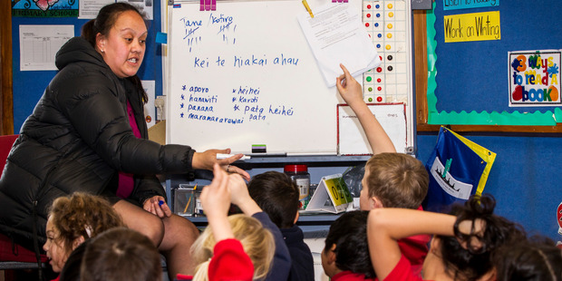 Mereana Marsters teaches te reo Maori at Manuka Primary School in Glenfield, Auckland. Photo / Regan Schoultz