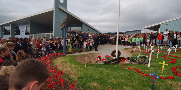 Anzac Day at Omokoroa Point School