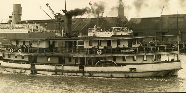 The Kestrel was launched in Auckland in December 1905 to service the Auckland to Devonport ferry run. Photo / File