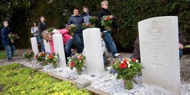 Commonwealth war graves in Wierden, including that of Matamau's Terence Murphy, have been adopted by Immanuel School students.