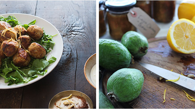 Meatballs for Monday night's dinner and a feijoa and lemon chutney star in this week's Bite. Photos / Bite magazine